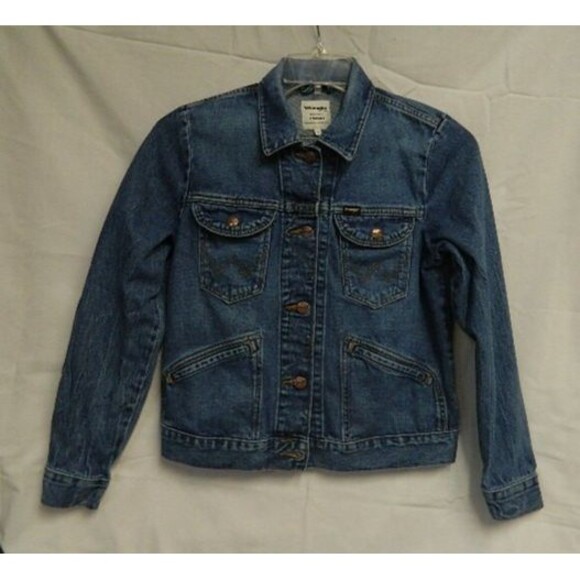 Wrangler ICONS Women's Blue Denim Jacket 124WJ Size Small - Picture 1 of 16